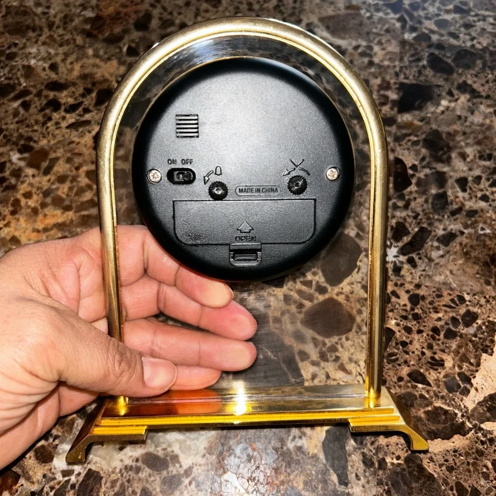 Danbury clok company Gold and Silver Arch Clock